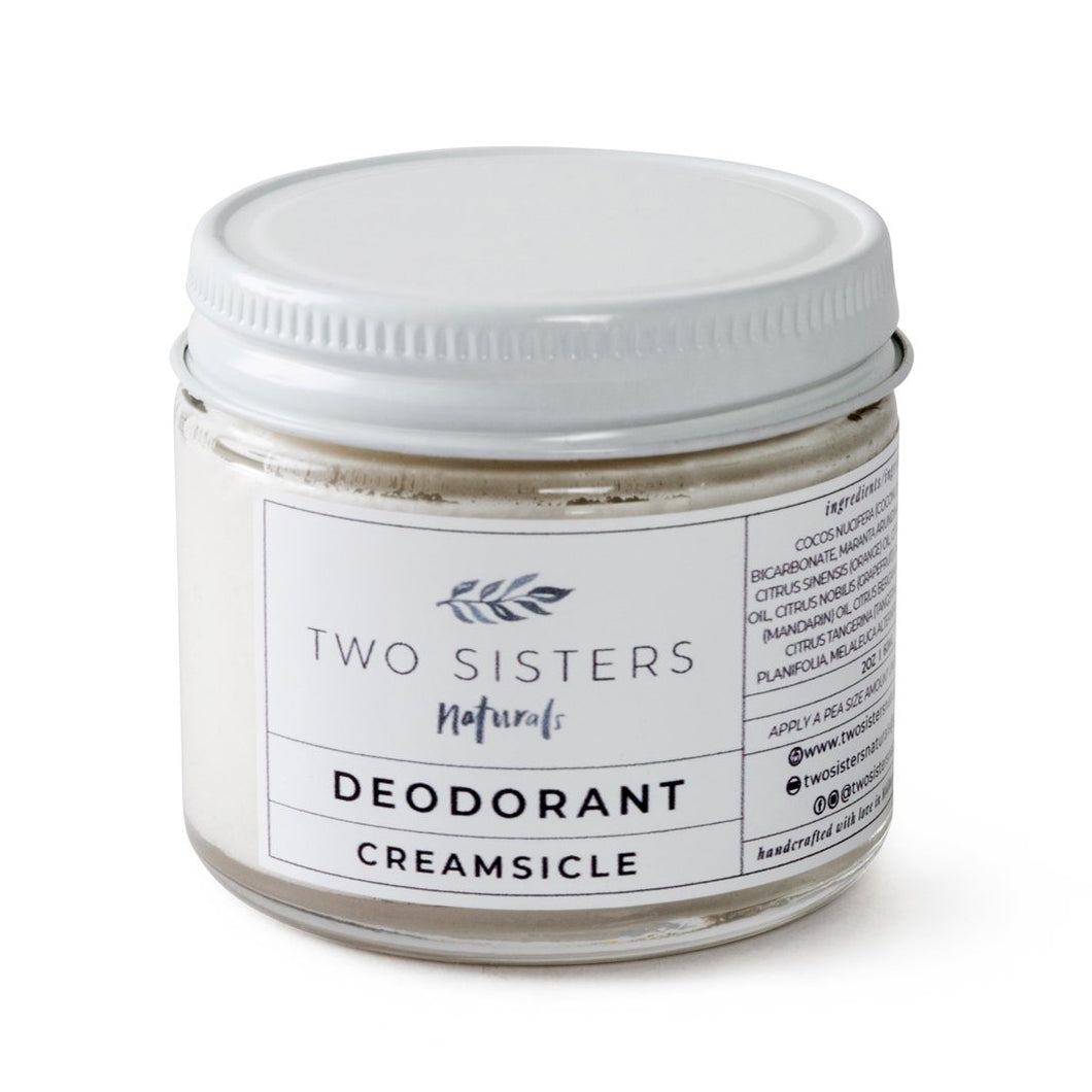 Two Sisters Naturals Creamsicle Deodorant!