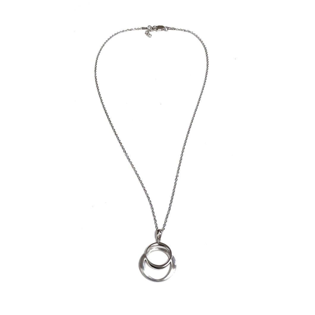Circle Sterling Silver Necklace!  **Best Seller**