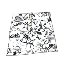 Punk Graphic Square Scarf!