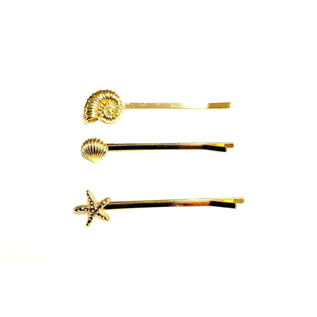 Set Of Three Shelll Bobby Pins!