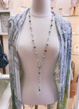 Labradorite, Aquamarine and Freshwater Pearl Necklace!