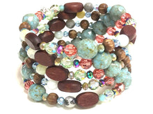 Multi Coloured, Boho Style, Coil Bracelet!