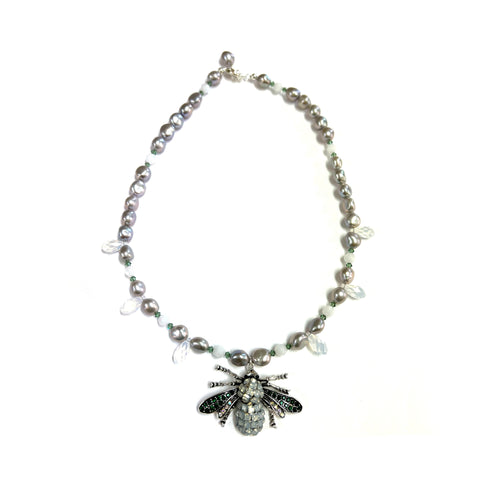 Floating Bee Necklace!