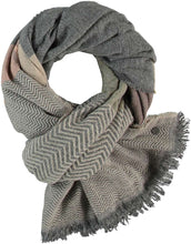 Wool Blend Striped Stole!