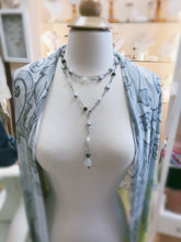 Labradorite, Aquamarine and Freshwater Pearl Necklace!