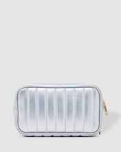 Rosie Cosmetic Case In Pearl Silver!