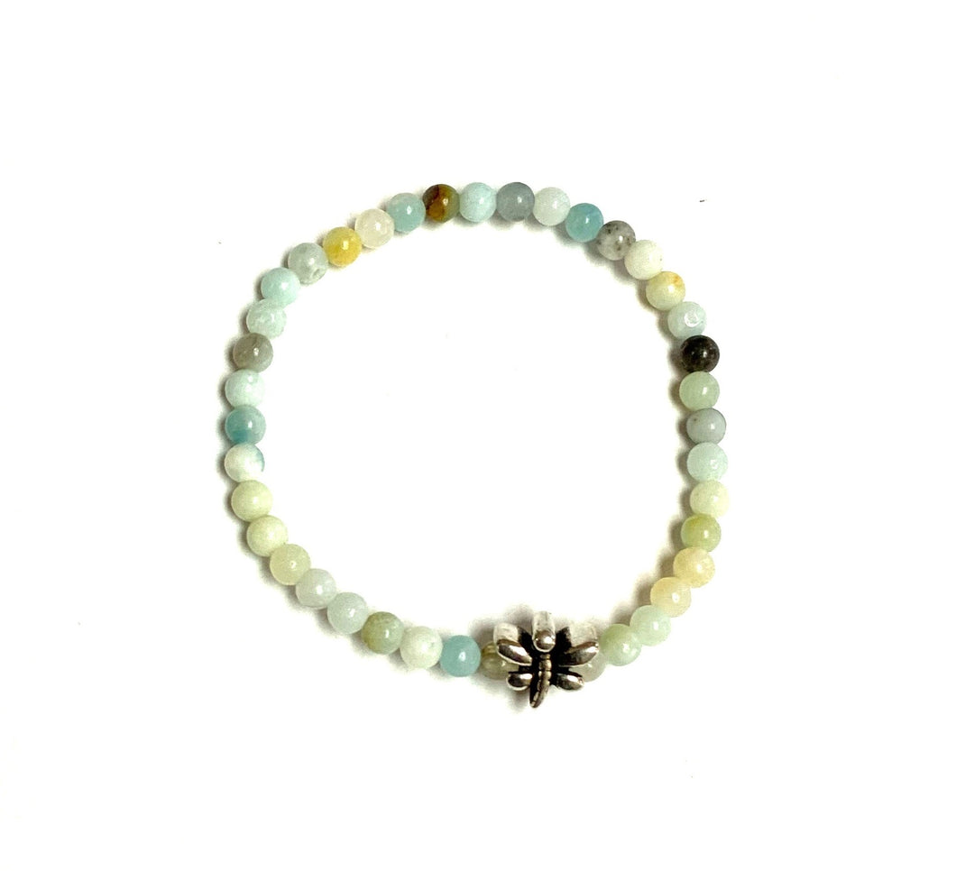 BZen Amazonite Bracelet With Dragonfly!