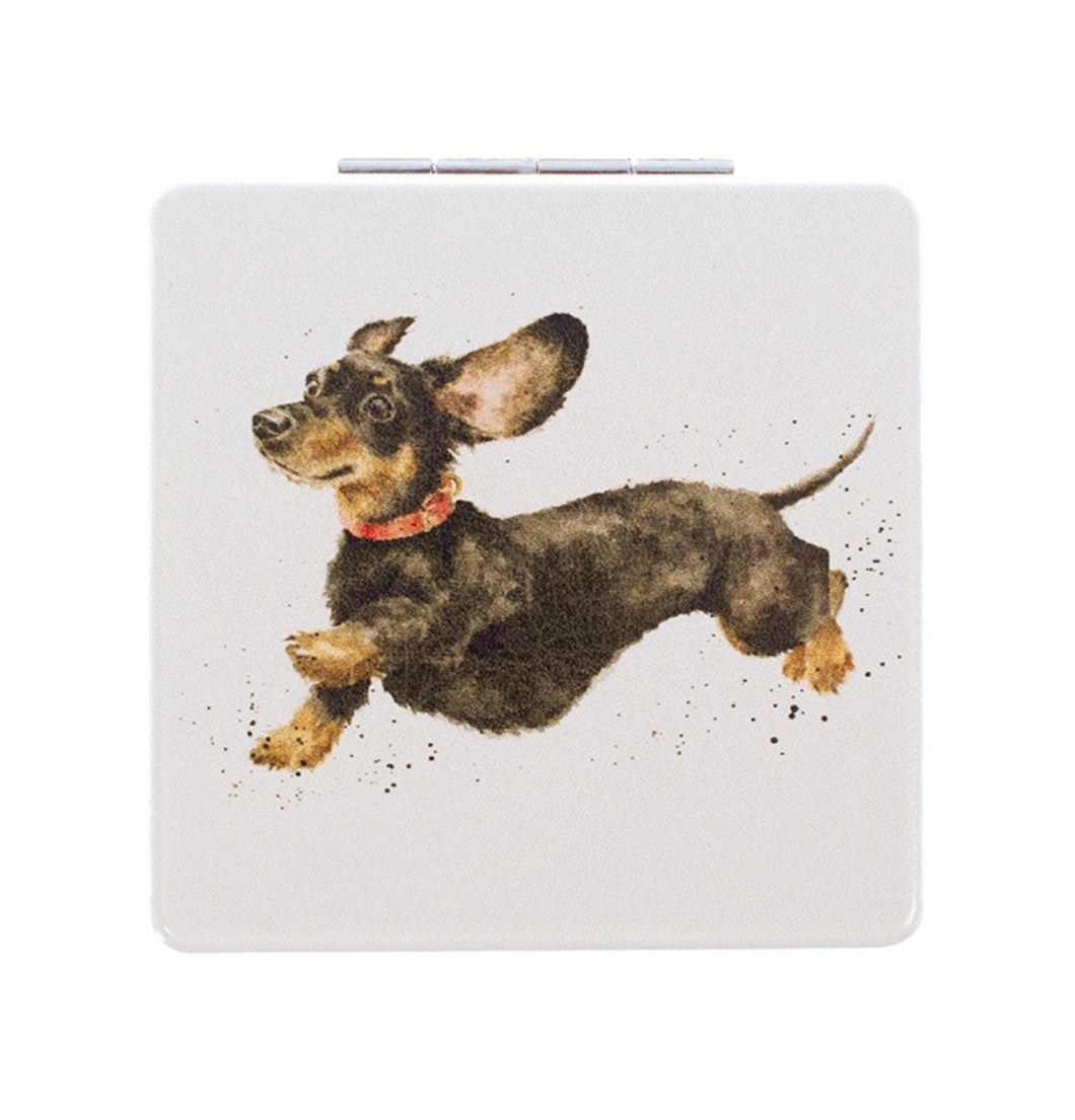 That Friday Feeling Dachshund Compact Mirror By Wrendale