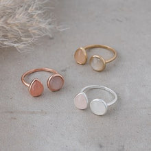 Duet Ring With Rose Quartz & Moonstone!  **BEST SELLER**