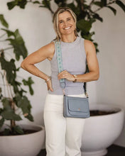 Lizzie Crossbody by Louenhide In Chambray!  Best Seller!