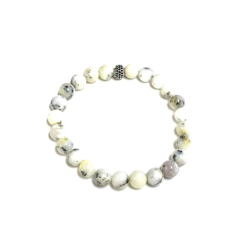 BZen White Dendrite Opal Bracelet!