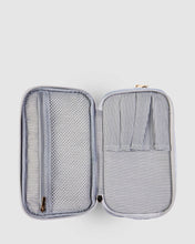 Rosie Cosmetic Case In Pearl Silver!