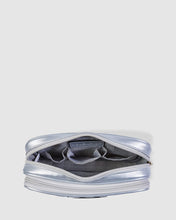 Rosie Cosmetic Case In Pearl Silver!