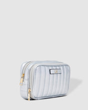 Rosie Cosmetic Case In Pearl Silver!