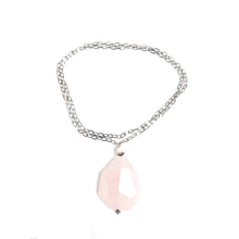 Rose Quartz Pendant Necklace!