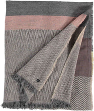 Wool Blend Striped Stole!