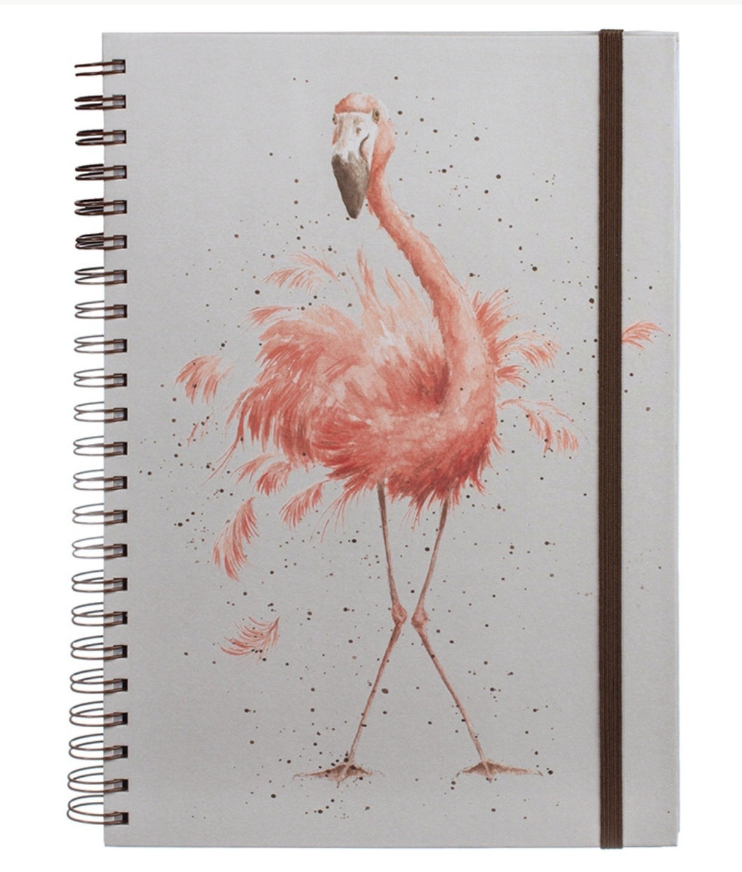 Pretty In Pink Flamingo Large Notebook!