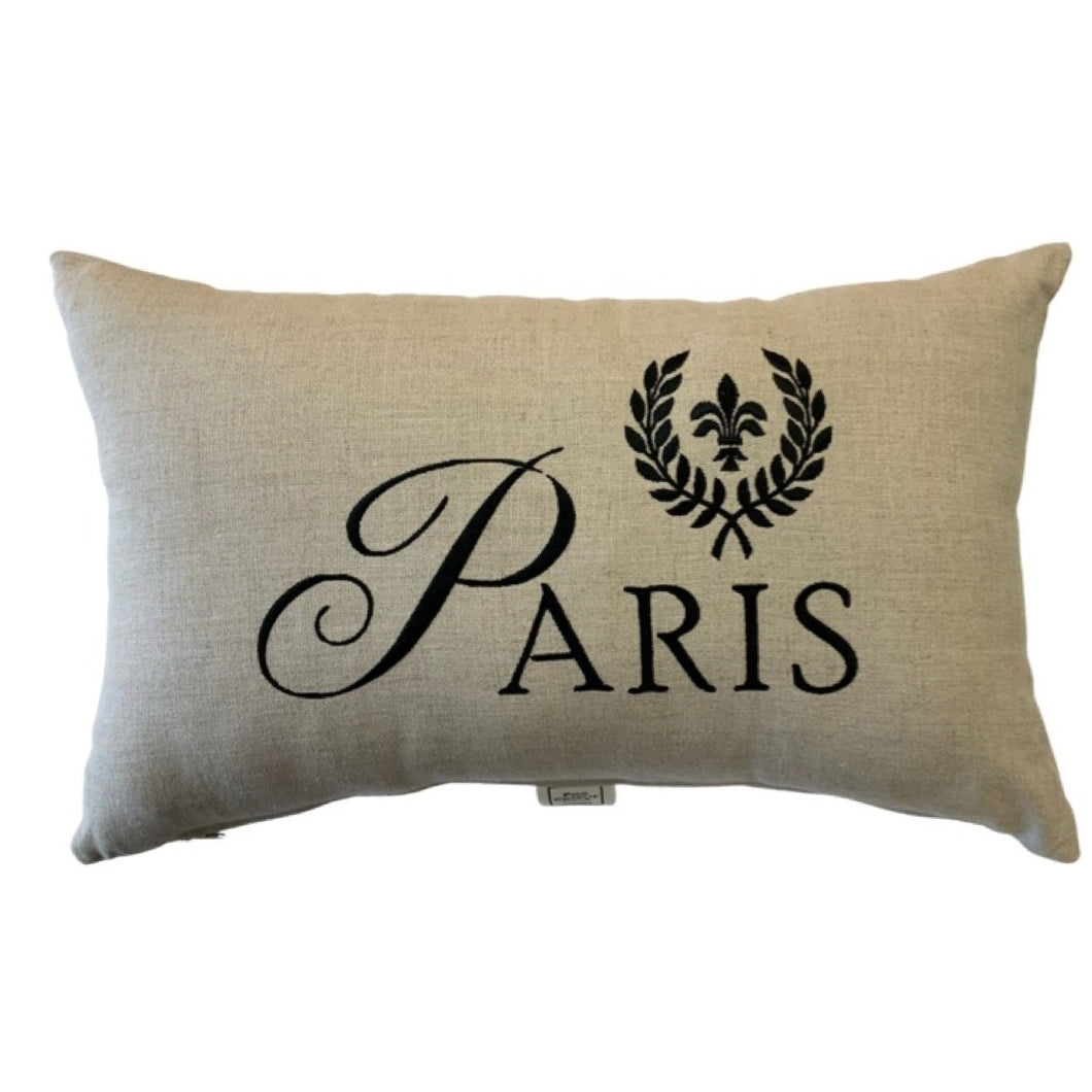 Paris Laurel Linen Pillow!