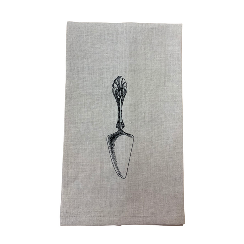Antique Pie Knife Linen Tea Towel!