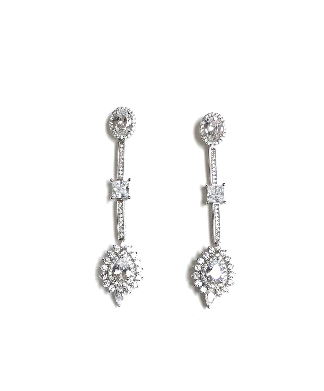 earrings drop crystal