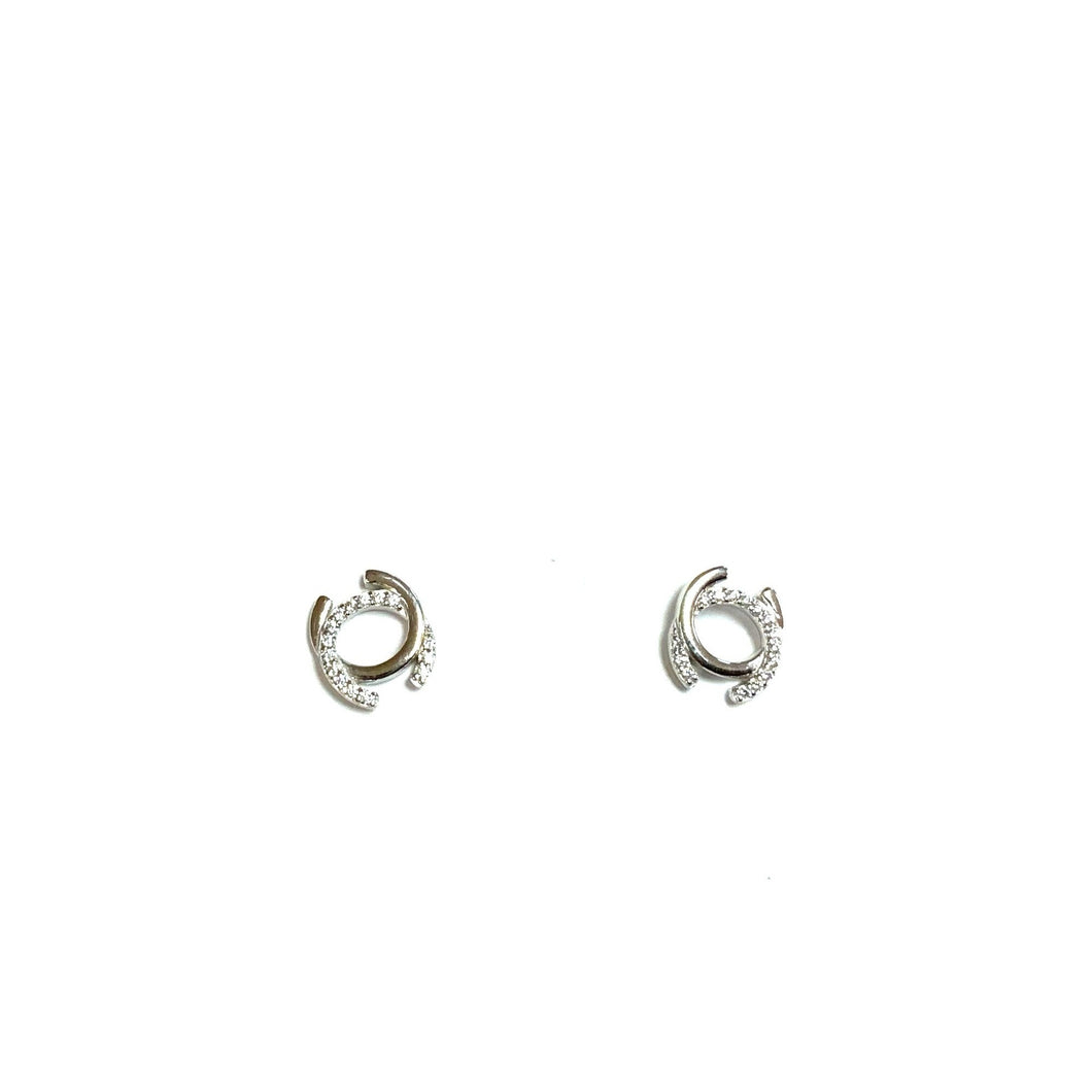 earrings stud silver
