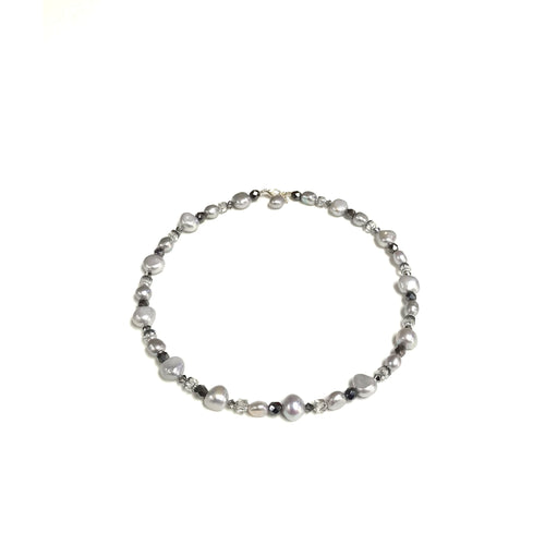 Silver Freshwater Pearl Necklace!