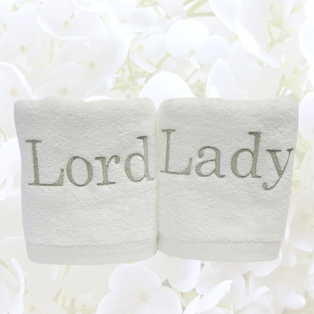 Lord & Lady Luxurious Hand Towel Set!