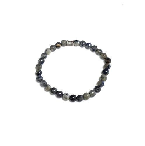 Denim Blue Jasper with Sterling Silver Bracelet!